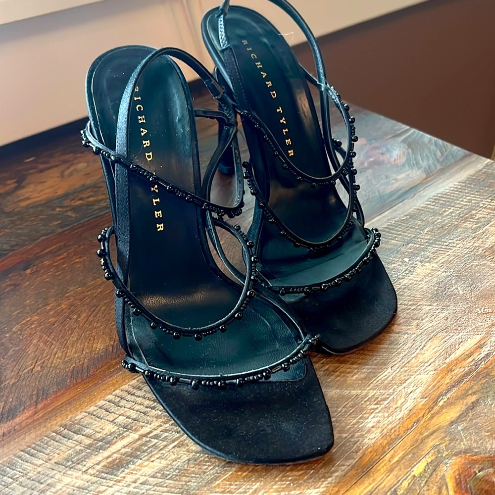 Richard Tyler Sandals Black Size 7.5 N